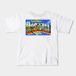 Greetings from Roswell New Mexico - Vintage Large Letter Postcard Kids T-Shirt